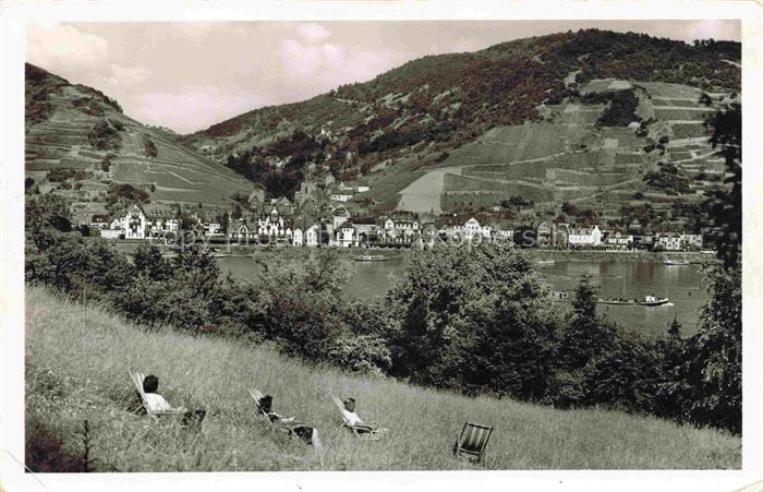 AssMANNSHAUSEN Rhein Panorama Blick ueber den Rhein
