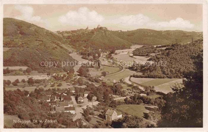 Nideggen Eifel Dueren NRW Panorama
