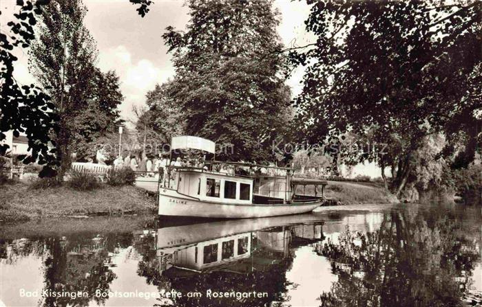 BAD KIssINGEN Bootsanlegestelle am Rosengarten