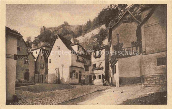 WueRZBURG Bayern Hirtenhof mit Felsengasse Malerische Winkel Serie I Nr. 402