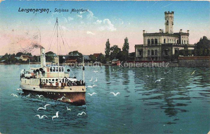 Langenargen Bodensee Dampfer Schloss Montfort