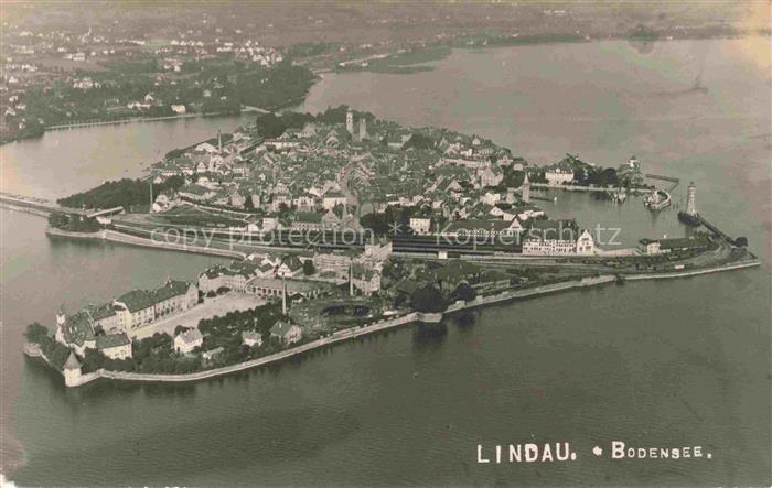 LINDAU  Bodensee Bayern Halbinsel Hafen