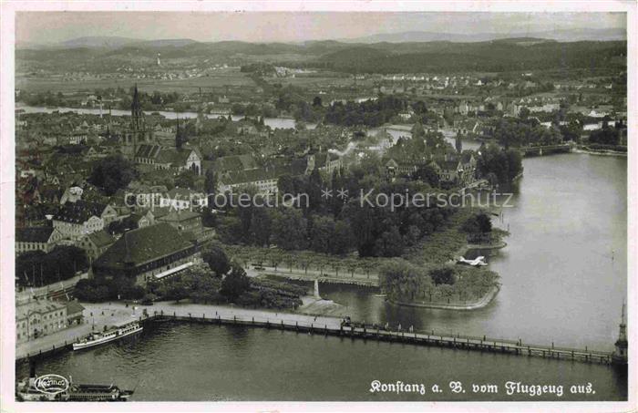 KONSTANZ Bodensee BW Fliegeraufnahme