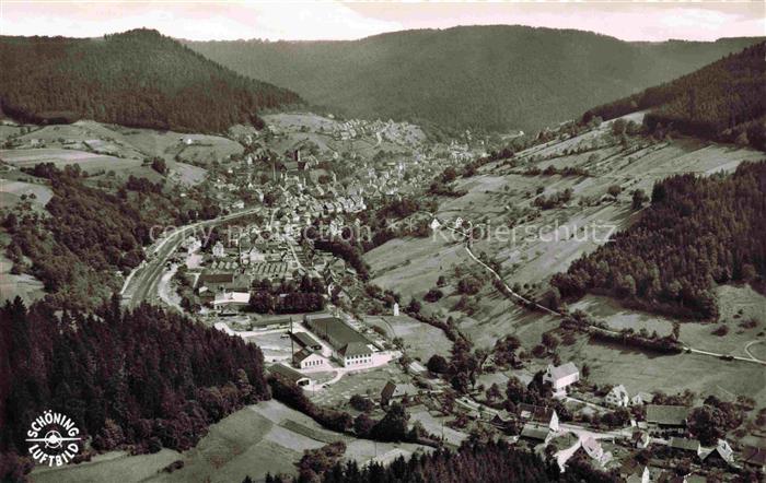 Alpirsbach Freudenstadt BW Panorama Kur- und Klosterstadt im Schwarzwald
