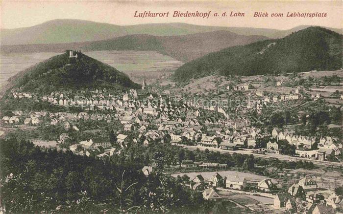 Biedenkopf Lahn Panorama Blick vom Lebhaftsplatz