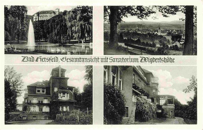 BAD HERSFELD Gesamtansicht mit Sanatorium Wigbertshoehe