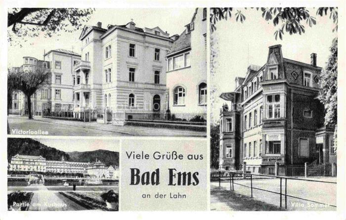 BAD EMS Rheinland-Pfalz Victoriaallee Kurhaus Villa Sommer