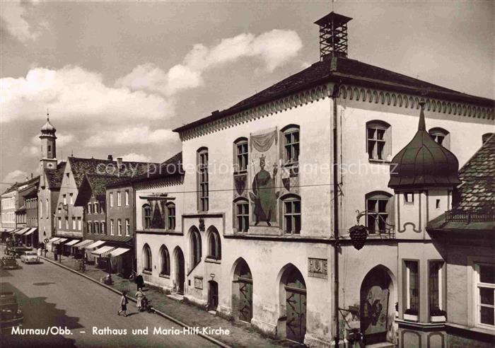 Murnau Staffelsee Bayern Rathaus Maria-Hilf-Kirche