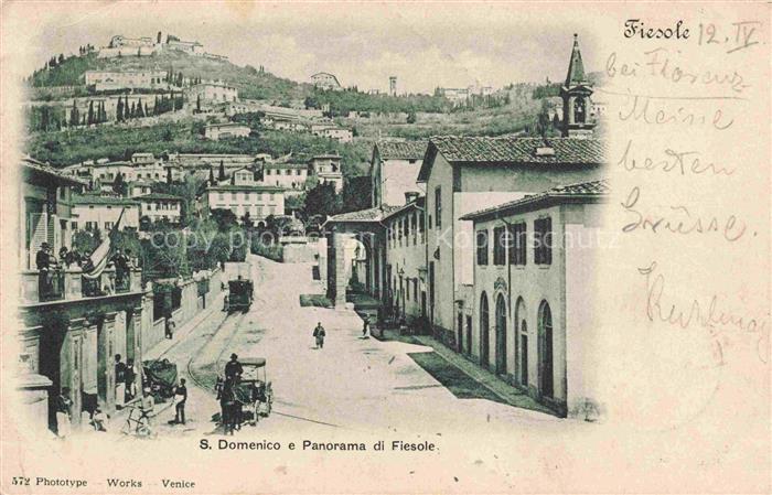 Fiesole Toscana IT S. Domenico e Panorama di Fiesole