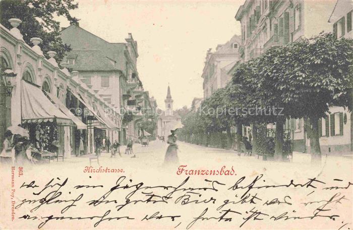Franzensbad Boehmen FRANTISKOVY LAZNE CZ Hirschstrasse