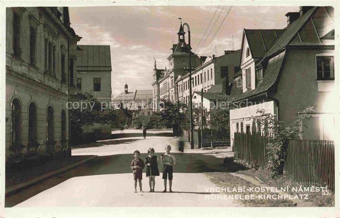 Hohenelbe Vrchlabi CZ Kirchplatz