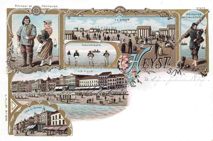 Heyst-aan Zee Heyst-sur-Mer Knokke-Heist Belgie Pêcheurs Plage Sauveleurs La Dig