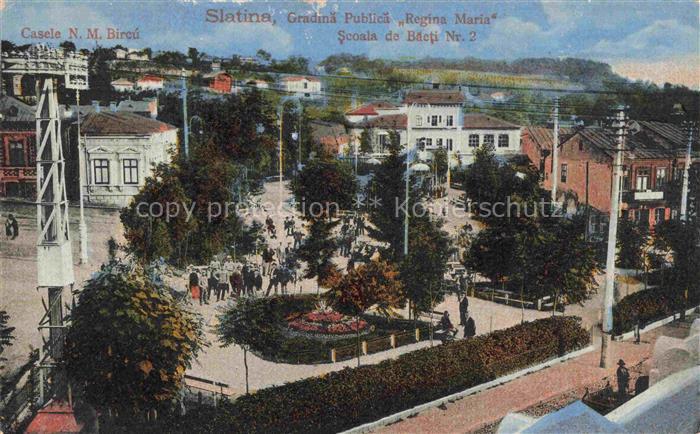 Slatina Romania RO Gradina Publica Regina Maria Scoala de Baeti Nr. 2