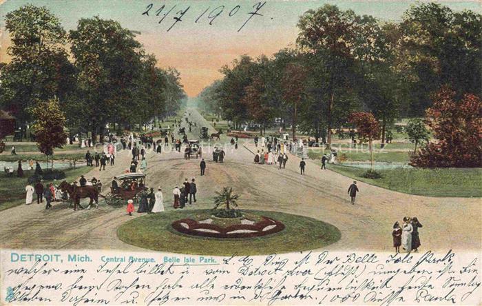 DETROIT Michigan USA Central Avenue Belle Isle Park