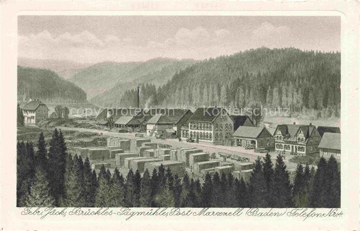 Marxzell Karlsruhe BW Gebr. Jaeck Brueckles Saegmuehle