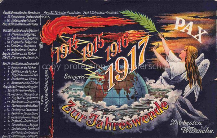 Sarajewo SARAJEVO Bosnia-Herzegovina Neujahrskarte Kuenstlerkarte