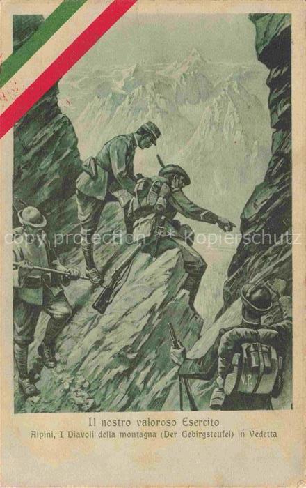 Gebirgsjaeger Chasseur Alpins Reggimento Alpini Militaria-- Il nostro valoroso E