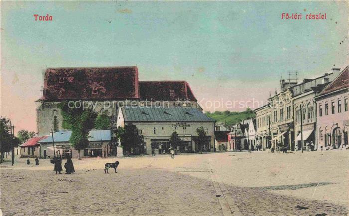 Torda Bihartorda Thorensburg HU Foe-téri részlet Hauptplatz