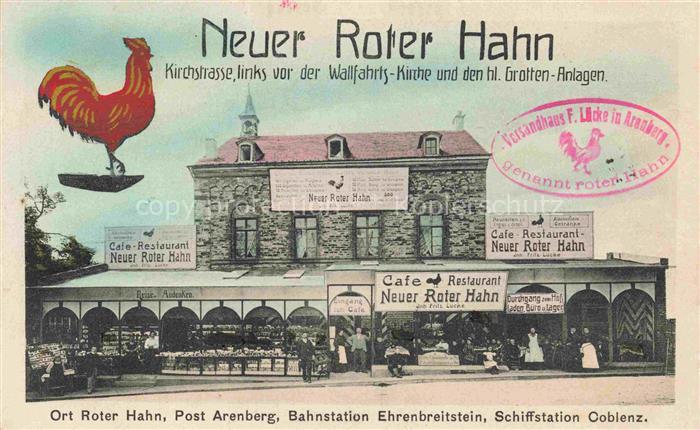 Coblenz KOBLENZ Neuer Roter Hahn Café Restaurant