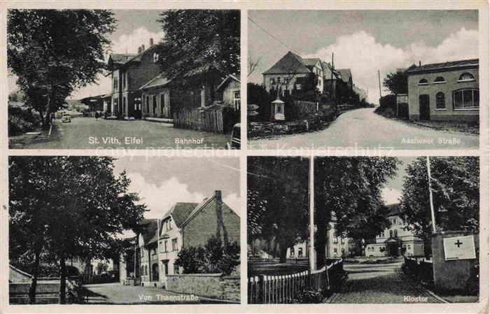 St-Vith EifeL Verviers Liege Belgie Bahnhof Aschauer Strasse Thaenstrasse Kloste