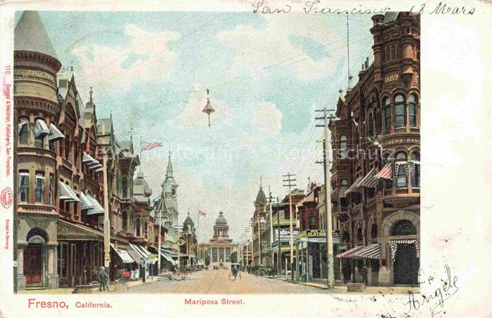 Fresno California USA Mariposa Street