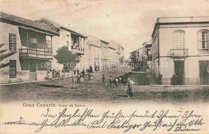 Teror Gran Canaria ES Strassenpartie