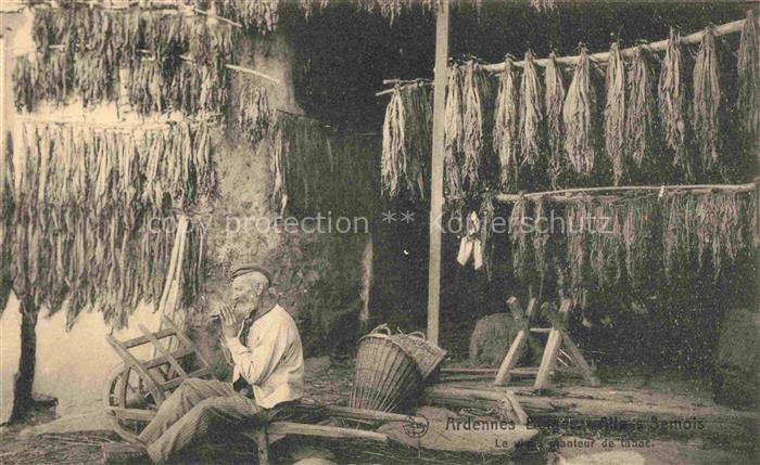 Semois Ardennes Liege Belgie Le vieux planteur de tabac