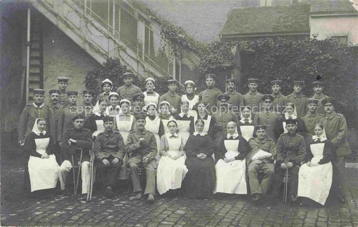 HEIDELBERG Neckar Lazarett Gruppenbild