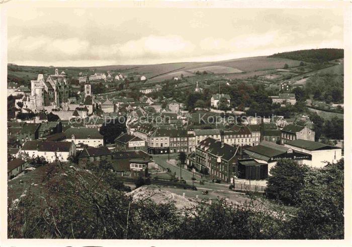 Stolberg Rheinland Panorama mit Ketschenburg-Brauerei