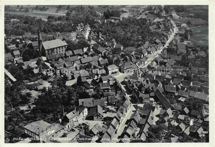 Beerfelden Odenwald Hessen Original Fliegeraufnahme