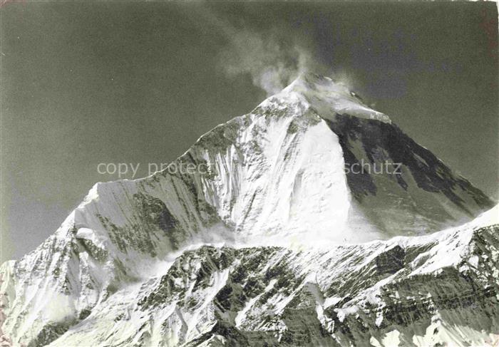 Dhaulagiri 8222m Himalaya Nepal Gebirgspanorama Alpa-Foto Toni Hagen Schweizeris
