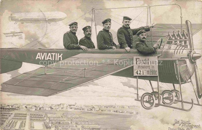 Heuberg  Truppenuebungsplatz Stetten akM BW Motorflugzeug Aviatik Flucht vom Heu