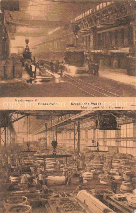 EssEN Ruhr Martinwerk V Kruppsche Werke Marinwerk VI Formerei Feldpost