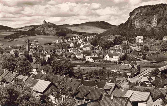Gerolstein Rheinland-Pfalz Panorama Quellenstadt der Eifel Burgen und Dolomiten