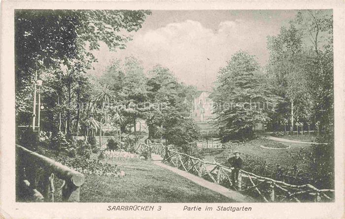 SAARBRueCKEN Saarland Partie im Stadtgarten
