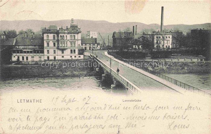 Letmathe Oestrich Iserlohn NRW Lennebruecke