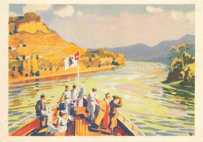 Grenzach-Wyhlen Blick auf Grenzacherhorn und Hardwald Karte Nr. 11 Basler Rheins