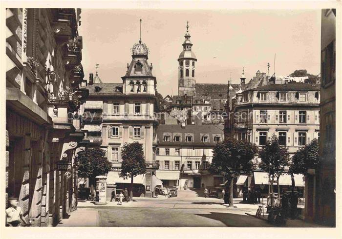 BADEN-BADEN BW Blick auf die Stiftskirche