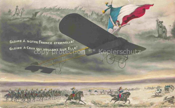 Foto Fauvette Nr. 1518 Patriotik Frankreich