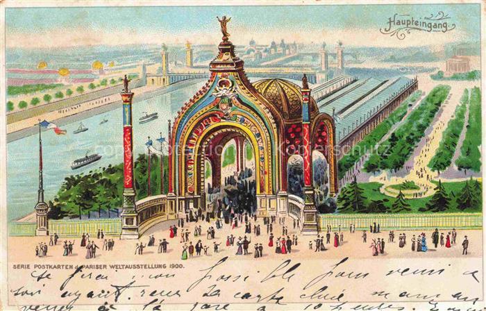 Exposition Paris 1900 Exposition Universelle Litho