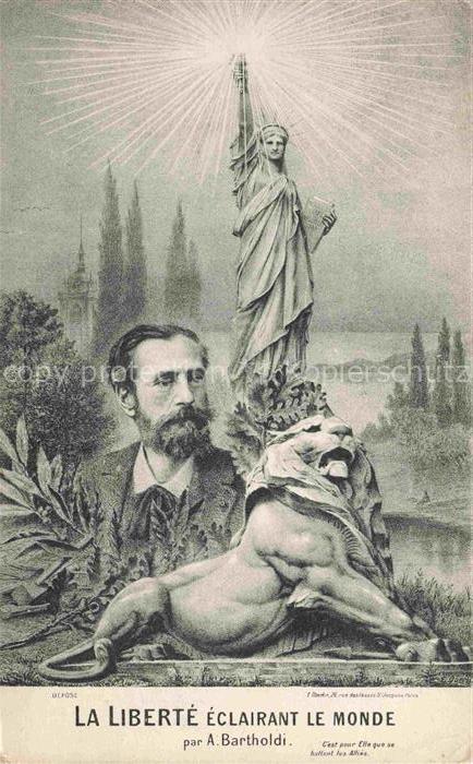 BARTHOLDI Frederic-Auguste (1834-1904) Skulpturen La Liberte Eclairant le Monde