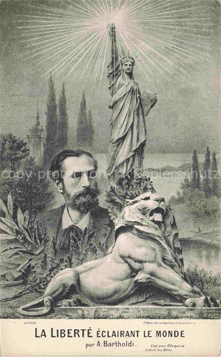 BARTHOLDI Frederic-Auguste (1834-1904) Skulpturen La Liberte Eclairant le Monde
