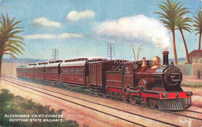 Verlag TUCK Raphael et Fils Nr. 9329 Alexandria Cairo Express Eisenbahn