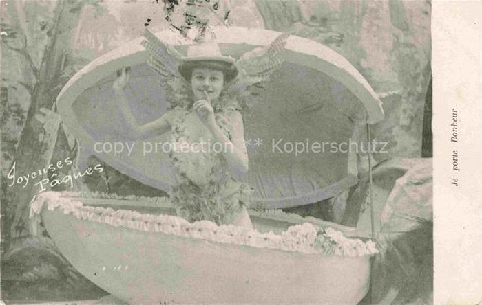 Ostern Easter Paques Pasqua-- Maedchen Eier