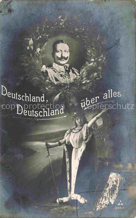 Wilhelm II Adel Preussen Monarchie Deutschland ueber alles