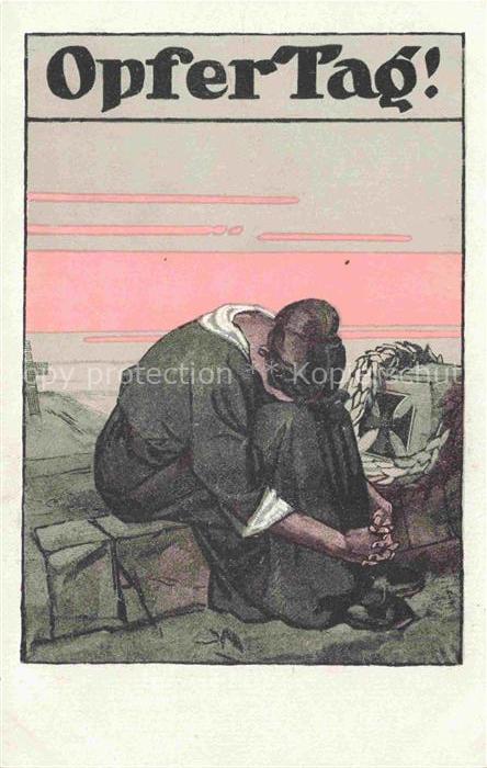WAGNER W. Kuenstlerkarte Politik Opfer Tag Frau