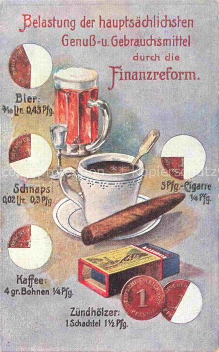 Politik Gerbrachsmittel Kaffee Zigarre Bier