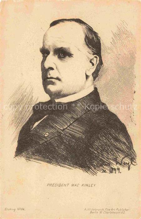 Politik USA United States of America President Mac Kinley Berlin