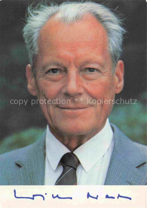 BRANDT Willy (1913-1992) Politik Deutschland SPD Vorsitzender