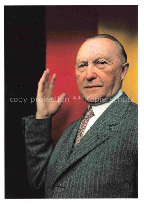 ADENAUER Konrad (1876-1967) Politik Deutschland CDU Bundeskanzler